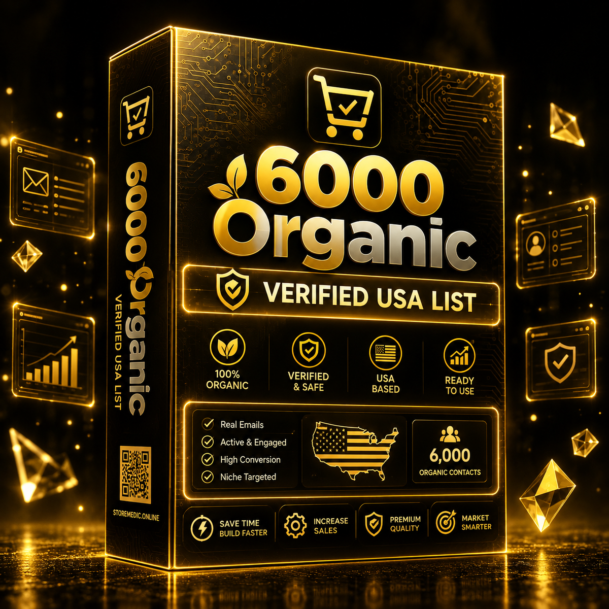 6000 Real & Organic Email List ( USA )