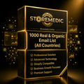 1000 Real & Organic Email List ( All Countries Mixed )