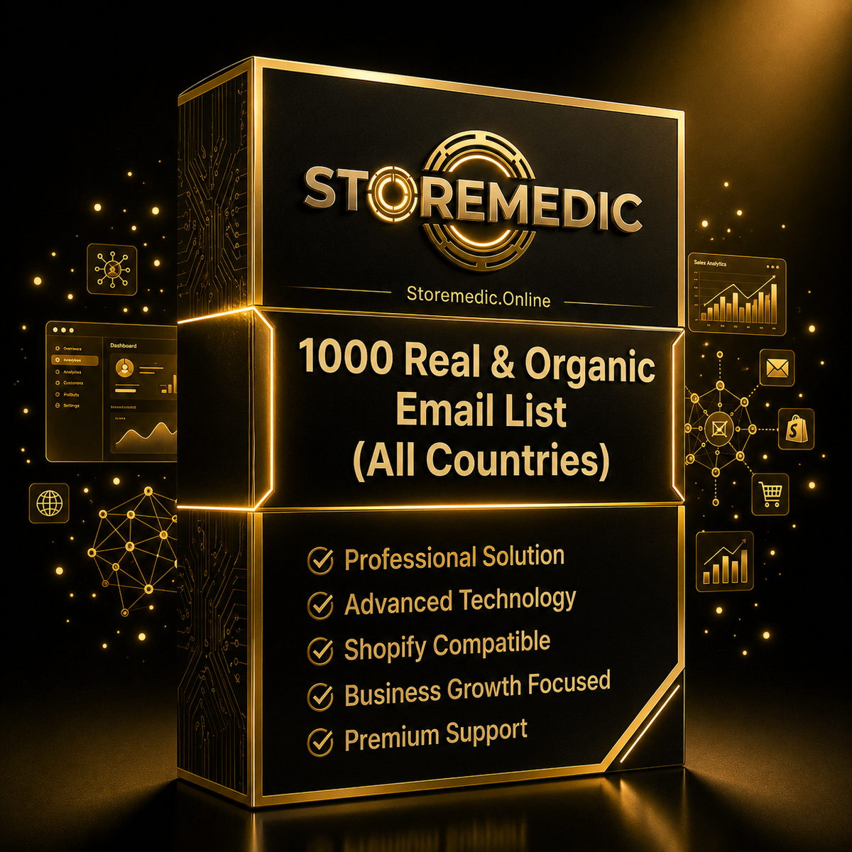 1000 Real & Organic Email List ( All Countries Mixed )