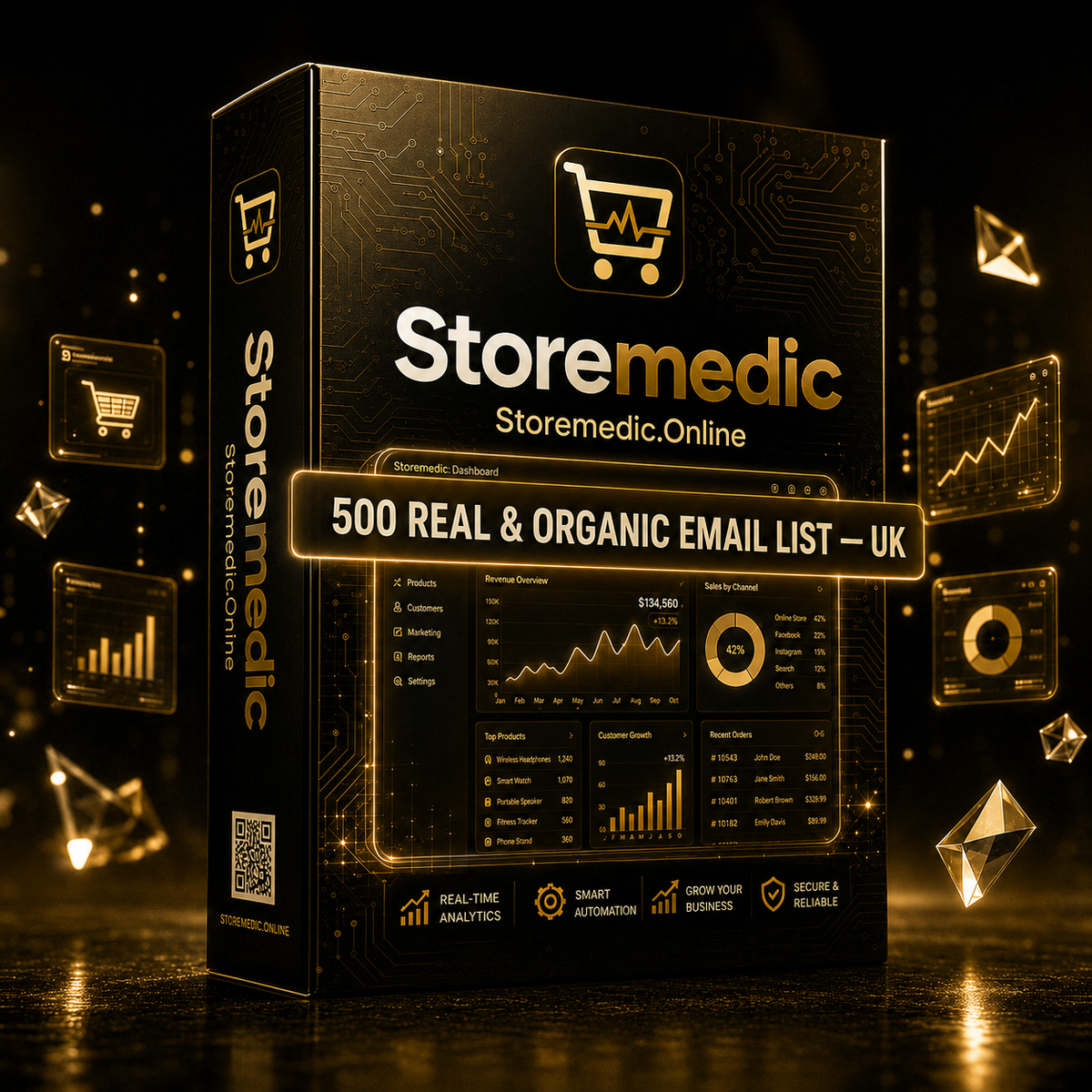 500 Real & Organic Email List ( UK )