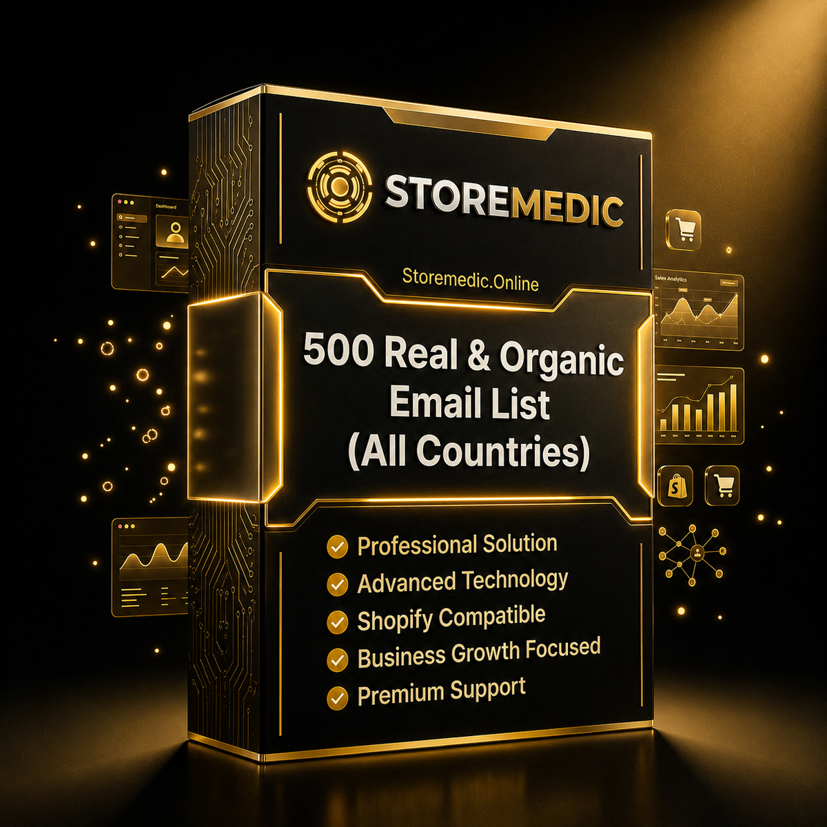 500 Real & Organic Email List ( All Countries Mixed )
